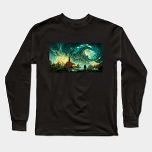 The Sky of Vincent Van Gogh (day25） Long Sleeve T-Shirt